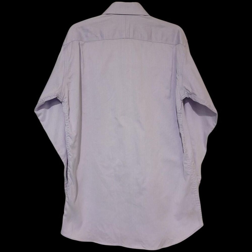 Forsyth of Canada Lavender Long Slv Button Dress Shirt Size 16 32/33 - Picture 4 of 6